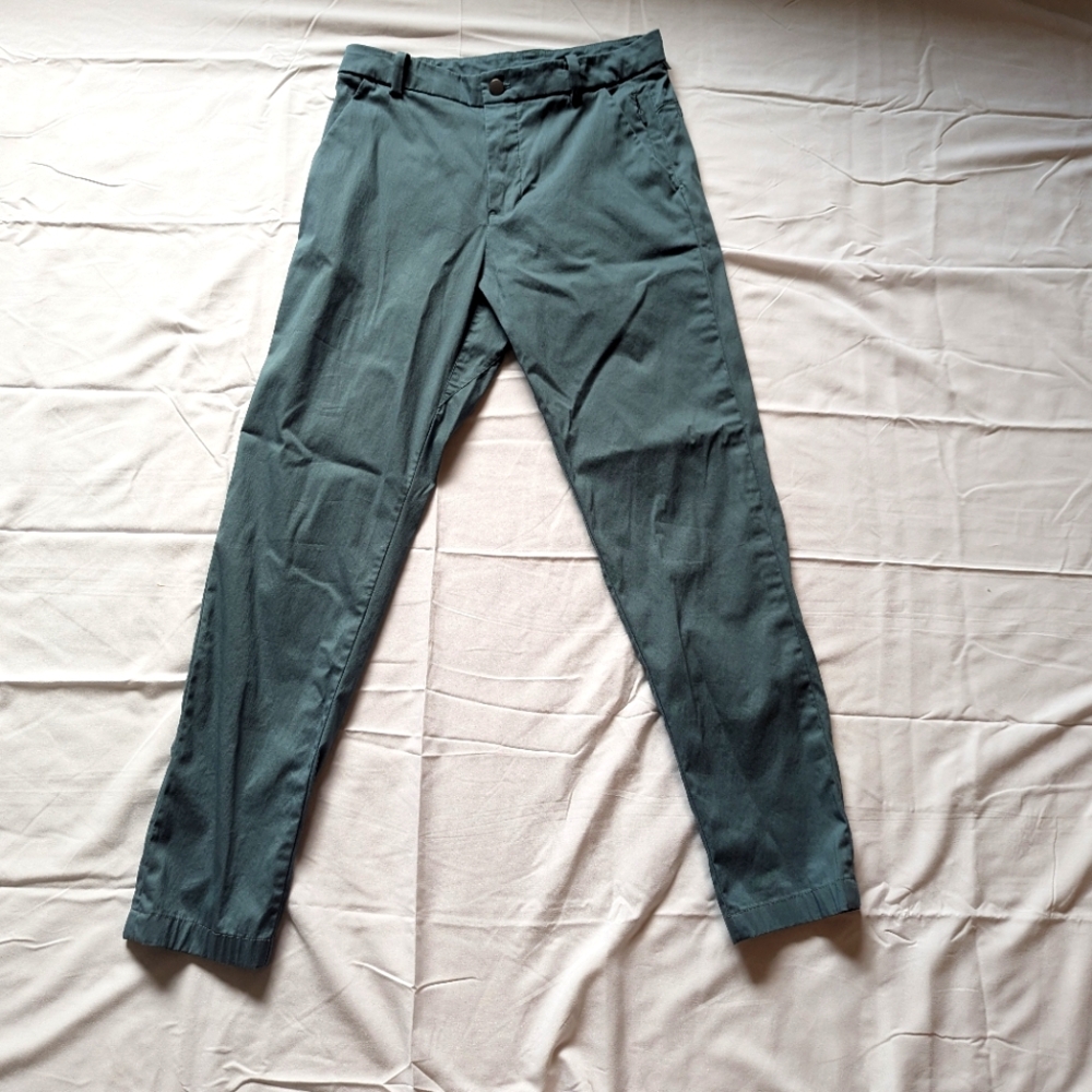 Lululemon Men's Size 28x30 Green ABC Slim Fit 5 Pocket Pants
